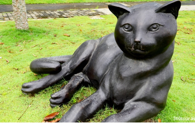 life size bronze cat statues